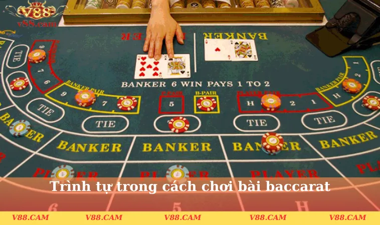 Trình tự chuẩn trong cách chơi bài baccarat